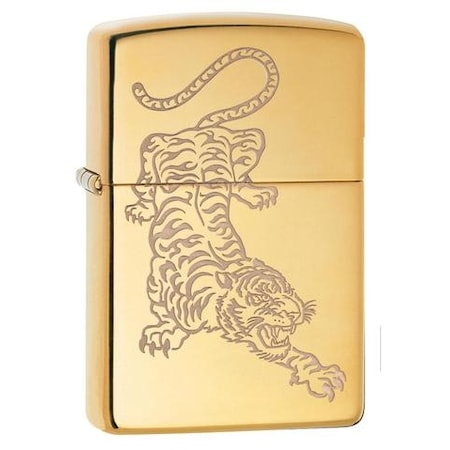 Zippo 2024 Zippo Golden Tiger High Polish Brass Lustre ZIP-29884